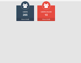 React js template and ui example Dashboard user count colored circle image
