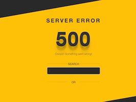 React js template and ui example Server error 500 bootdey