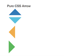 React js template and ui example CSS Arrow